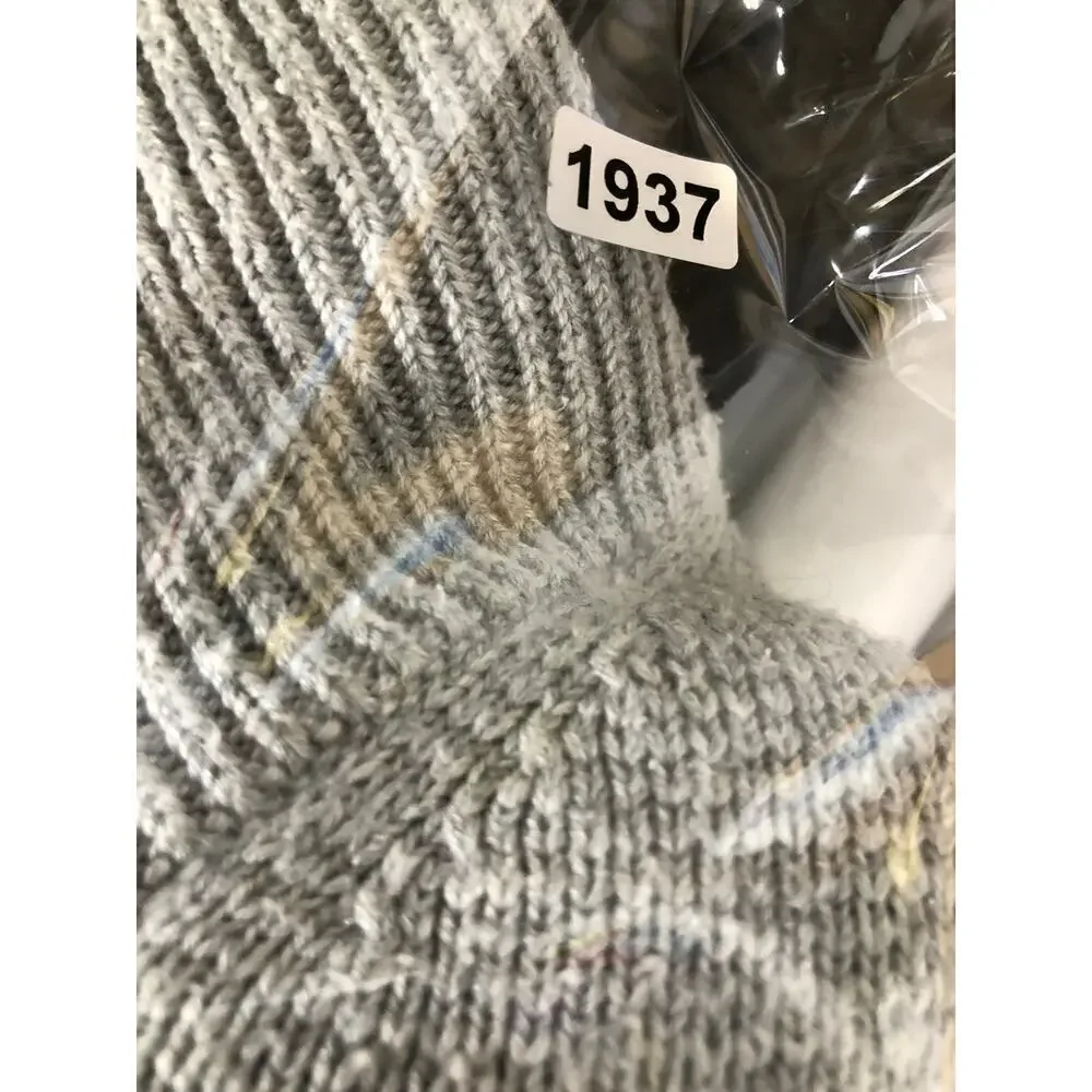 Victor Alfaro Mock Neck Sweater Oversized Gray XL